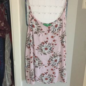 Blush pink spaghetti strap top
